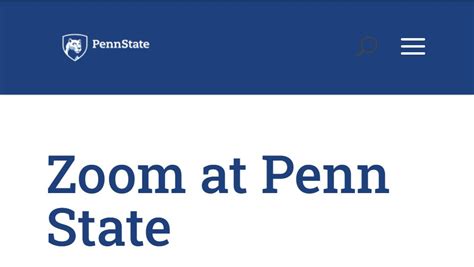 Private Chat (Off) You can have it on, but this prevents students from chatting without your. . Penn state zoom login